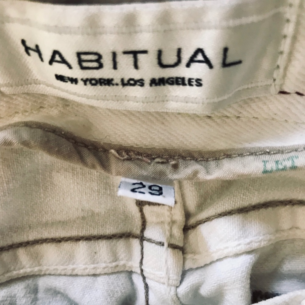 Habitual NY/LA White Denim, Straight Leg Jeans 29